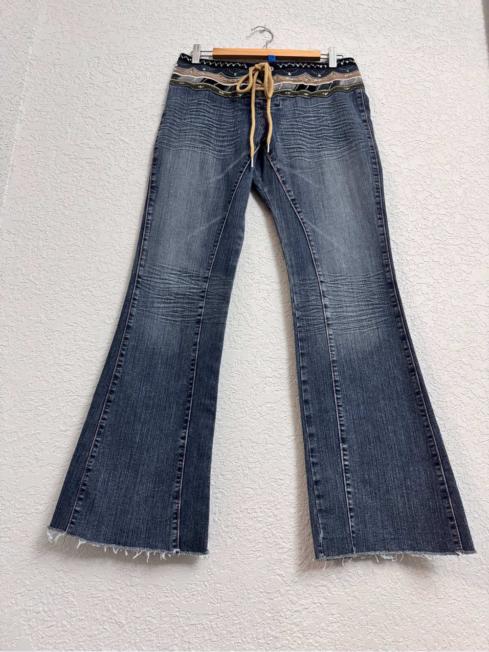 Dollhouse Y2K Bohemian Women’s Denim Flared Jeans